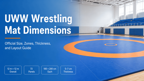 UWW Wrestling Mat Dimensions: Official Size, Zones, Thickness, and Layout Guide Featured Image