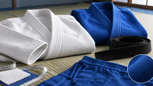 Judo Gi Fabric Guide: GSM, Sashiko Weave, Shrinkage and OEM Size Grading Featured Image